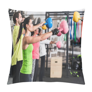Personality  Functional Fitness Workout In Sport Gym Pillow Covers