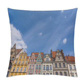 Personality  Low Angle View Of Buildings On Market Square In Wroclaw Pillow Covers