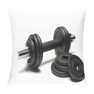 Personality  Iron Dumbbell With Weight Plates Pillow Covers