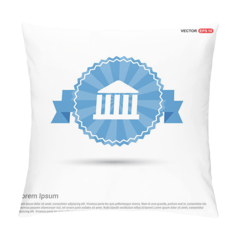 Personality  Bank Building Icon Pillow Covers