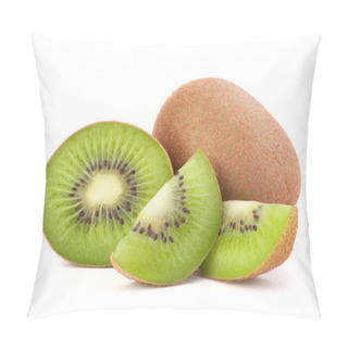 Personality  Whole Kiwi Fruit And His Sliced Segments Pillow Covers