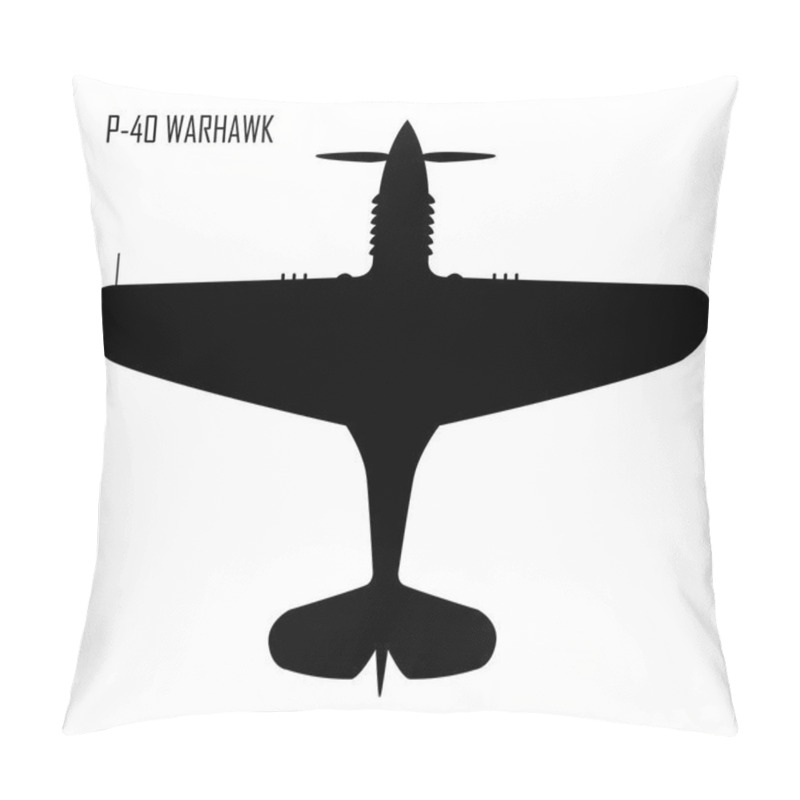 Personality  World War II - Curtiss P-40 Warhawk Pillow Covers