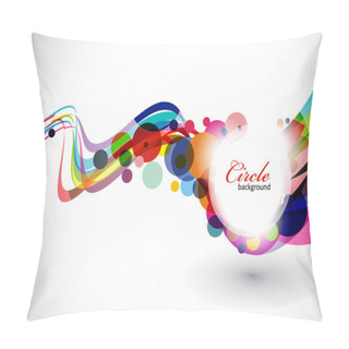 Personality  Abstract Colorful Background . Eps10 Vector Illustration. Pillow Covers