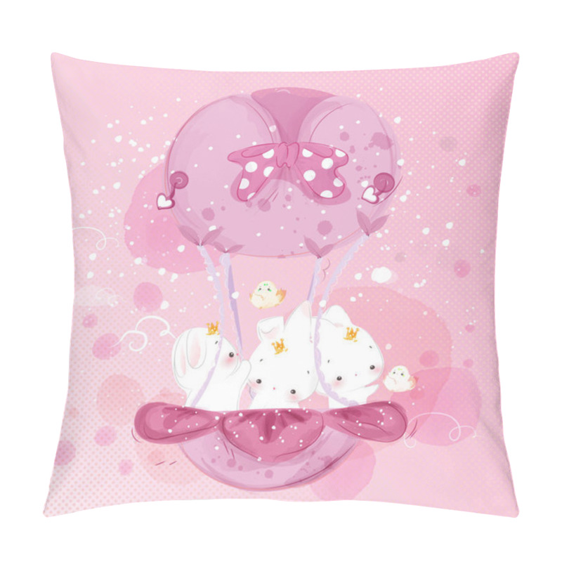 Personality  cute animal in watercolor style. pillow covers
