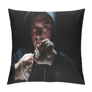 Personality  Dangerous Hooded Male Pillow Covers