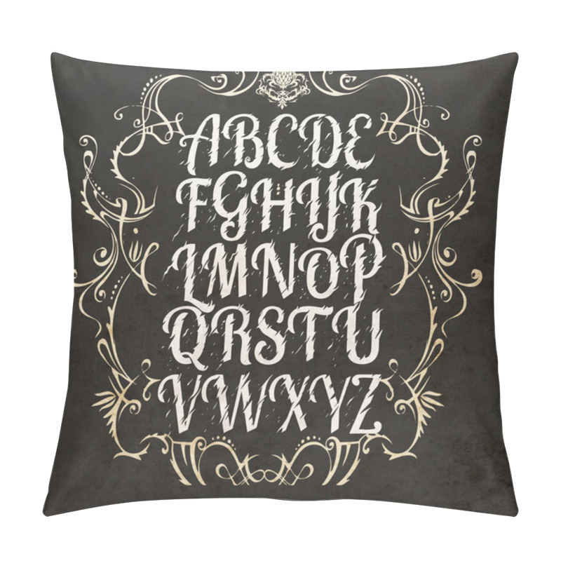 Personality  Vector Alphabet., Vector Illustration Pillow Covers