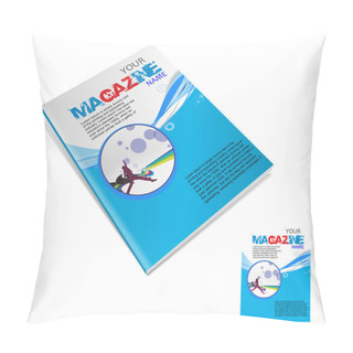 Personality  Magazine Layout Design Pillow Covers