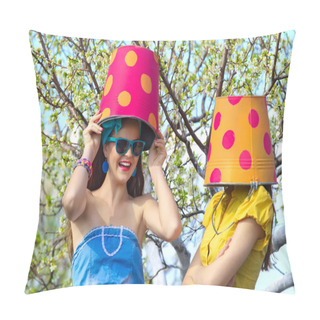 Personality  Crazy Girl Gardeners Pillow Covers