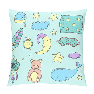 Personality  Set Of Elements About Sleeping Pillow Covers