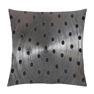 Personality  Scratched Metal Surface With Holes Pillow Covers