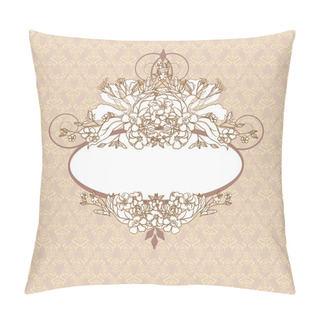 Personality  Decorative Floral Classic Stylish Retro Background. Pillow Covers