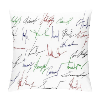 Personality  Signature Writing Signs Pillow Covers