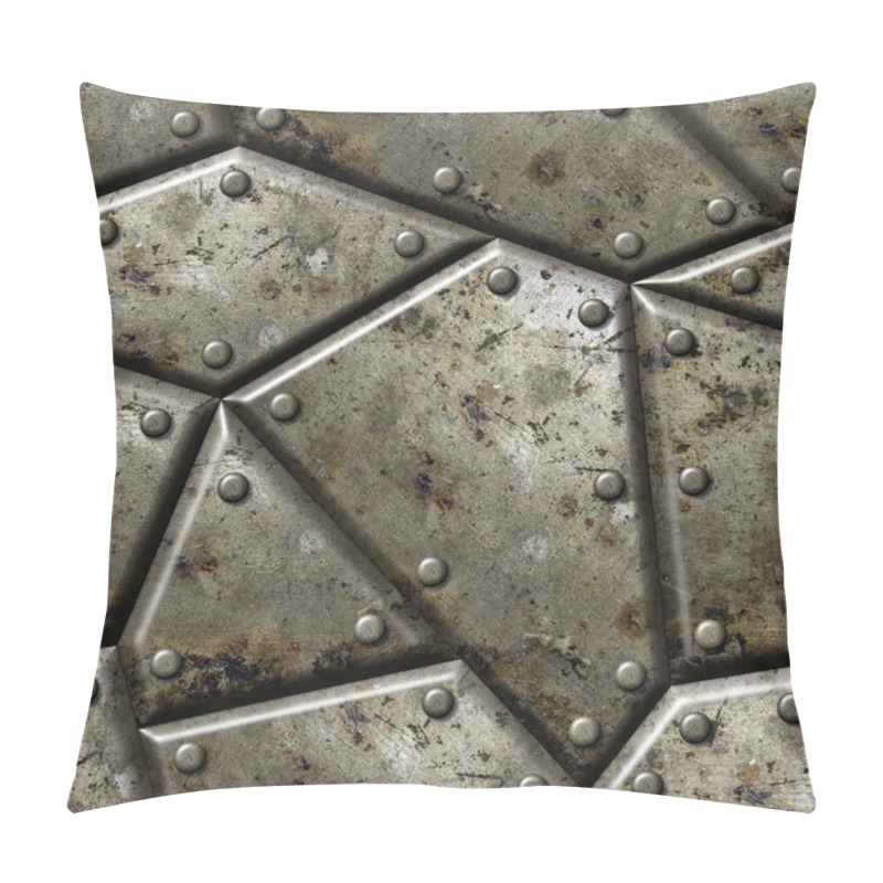 Personality  Armor seamless texture background. pillow covers