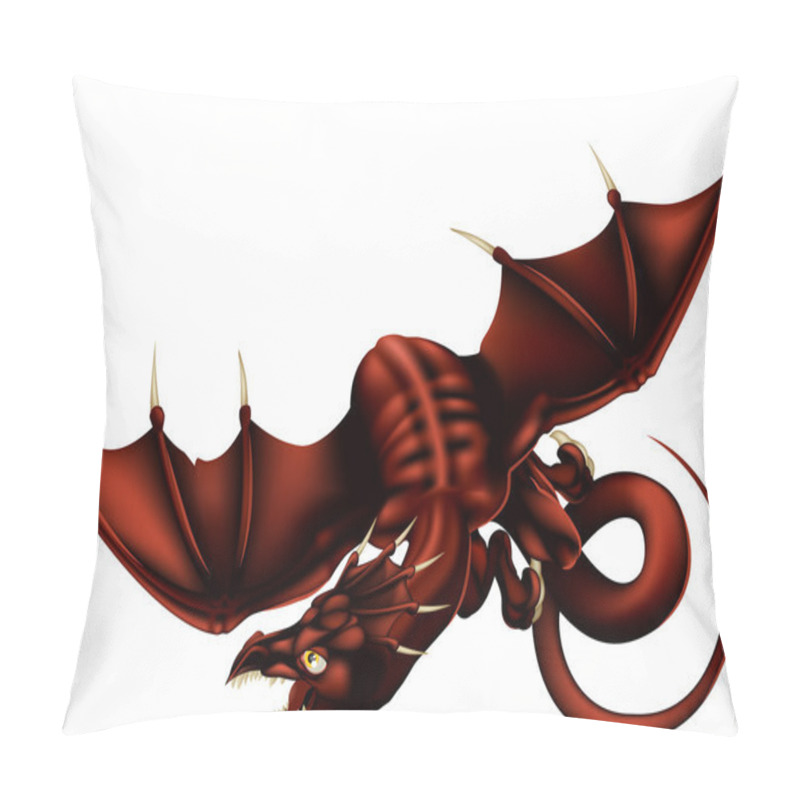 Personality  Dragon Vector Illustration pillow covers