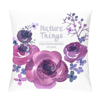Personality  Watercoor Painted Poppies Pillow Covers