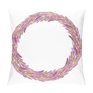 Personality Lavender Flowers Frame Pillow Covers