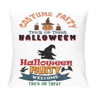 Personality  Halloween Costume Party Banners Pillow Covers