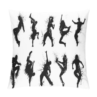 Personality  Grunge Silhouettes. Pillow Covers