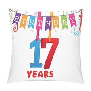 Personality  Happy 17 Birthday Card  Pillow Covers