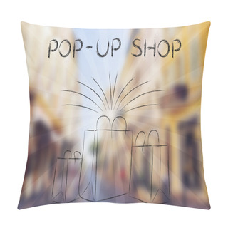 Personality  Pop-up Shops And The Fashion Industry Illustration Pillow Covers