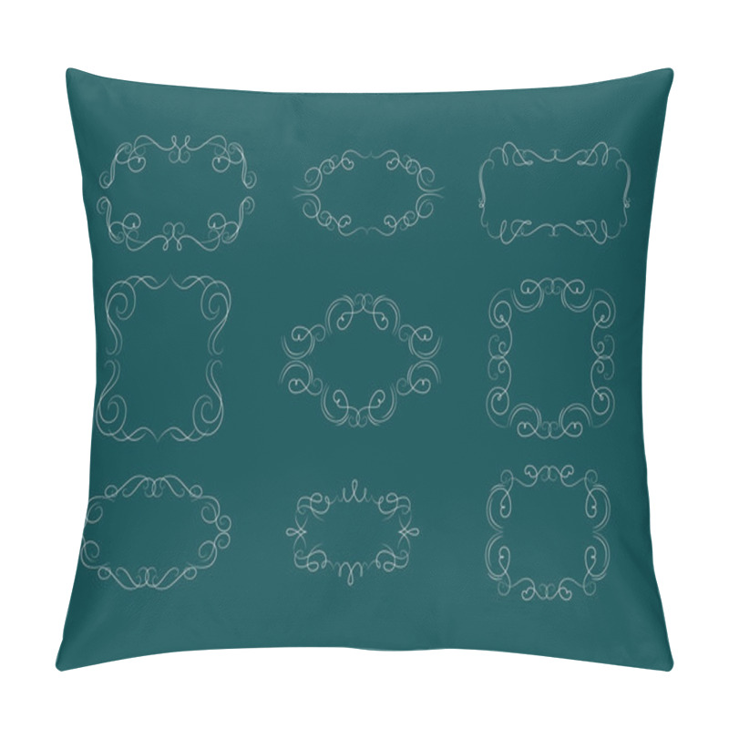 Personality  Elegant Vector Classic Ornamental Frames pillow covers
