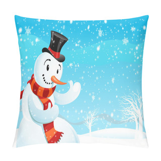 Personality  Snowman Pillow Covers