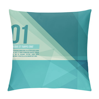 Personality Abstract Background For Design - Vector Illustration Pillow Covers