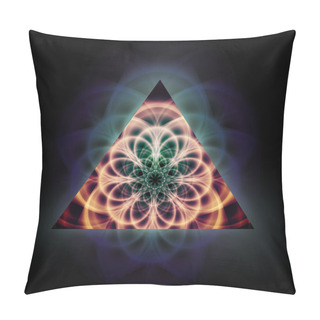 Personality  Vector Psychedelic Abstract Triangle Background Pillow Covers