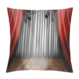 Personality  Stage Theater Stage With Spotlight Perfo Pillow Covers