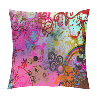 Personality  Graphical Colored Background Pillow Covers
