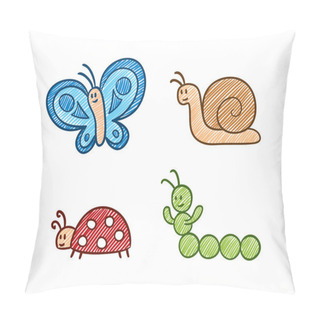 Personality  Insects Set Pillow Covers