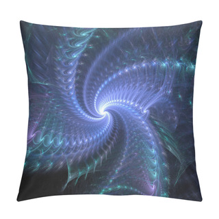 Personality  Blue Spiral Pillow Covers
