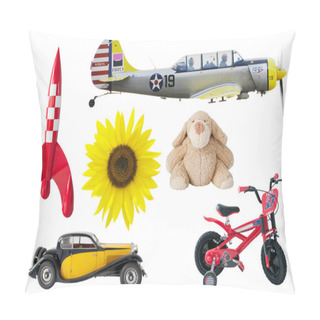 Personality  Boys Toys - Rocket, Bear, Car, Bike, Airplane, Sunflower Pillow Covers