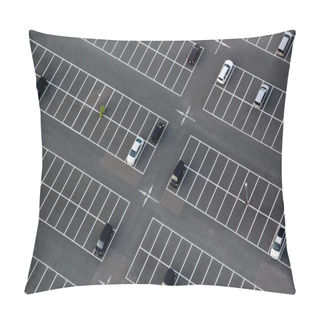 Personality  Car Park Seen From Above Pillow Covers