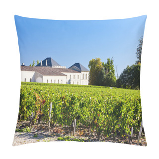 Personality  Vineyard And Chateau Phelan-Segur, Saint-Estephe, Bordeaux Regio Pillow Covers