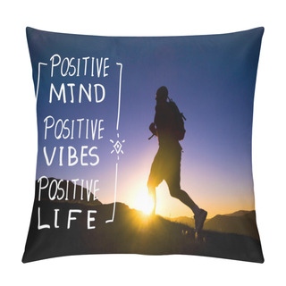 Personality  Man Jogging In Mountains Pillow Covers