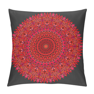 Personality  Floral Mandala - Abstract Vector Graphic Design Pillow Covers