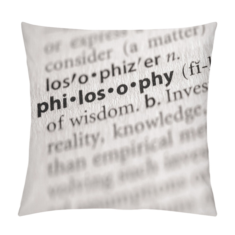 Personality  Dictionary Series - Philosophy: philosophy pillow covers