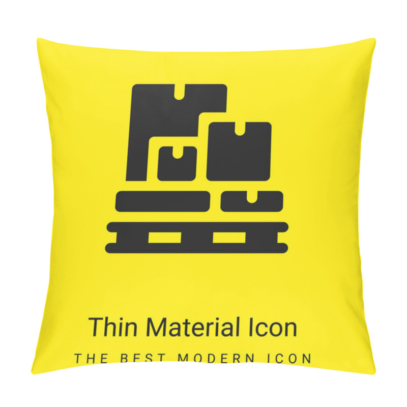 Personality  Boxes minimal bright yellow material icon pillow covers