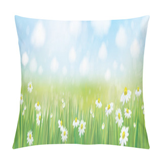 Personality  Summer Landscape With Blue Sky Pillow Covers