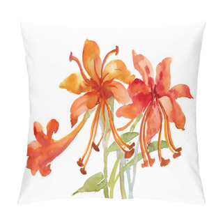 Personality  Flowers Watercolor Illustration Pillow Covers