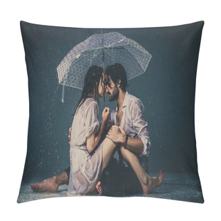 Personality  Couple Under The Rain Pillow Covers