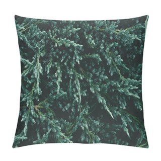Personality  Full Frame Shot Of Beautiful Fir Branches For Background Pillow Covers
