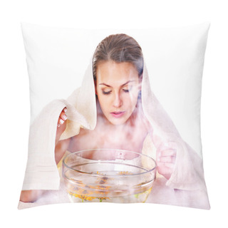 Personality  Facial Massage In Spa. Pillow Covers