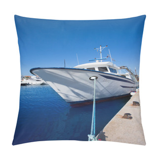 Personality  Formentera Marina Trawler Fishing Boats Pillow Covers