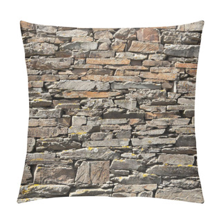 Personality  Old Stone Masonry. Background Texture. Pillow Covers