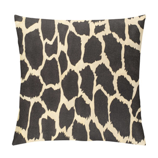 Personality  Black And Beige Cow Skin Spots Pattern.  Pillow Covers
