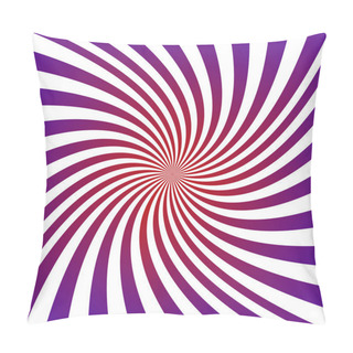 Personality  Purple And Red Hypnotic Spiral Design Background Pillow Covers