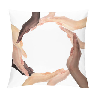 Personality  Beautiful Woman's Hand, Circle Pillow Covers
