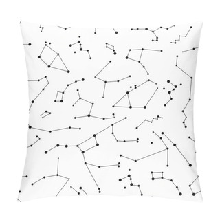 Personality  Vector Constellations Background Pillow Covers